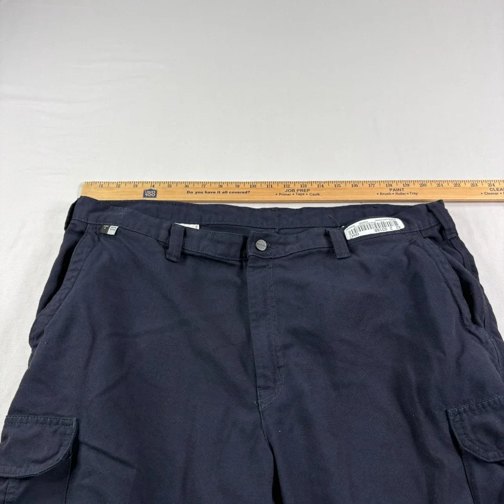 Carhartt‎ FR Cargo Pants Mens 42x30 Blue Flame Resistant Workwear Outdoor